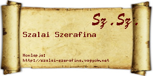 Szalai Szerafina névjegykártya